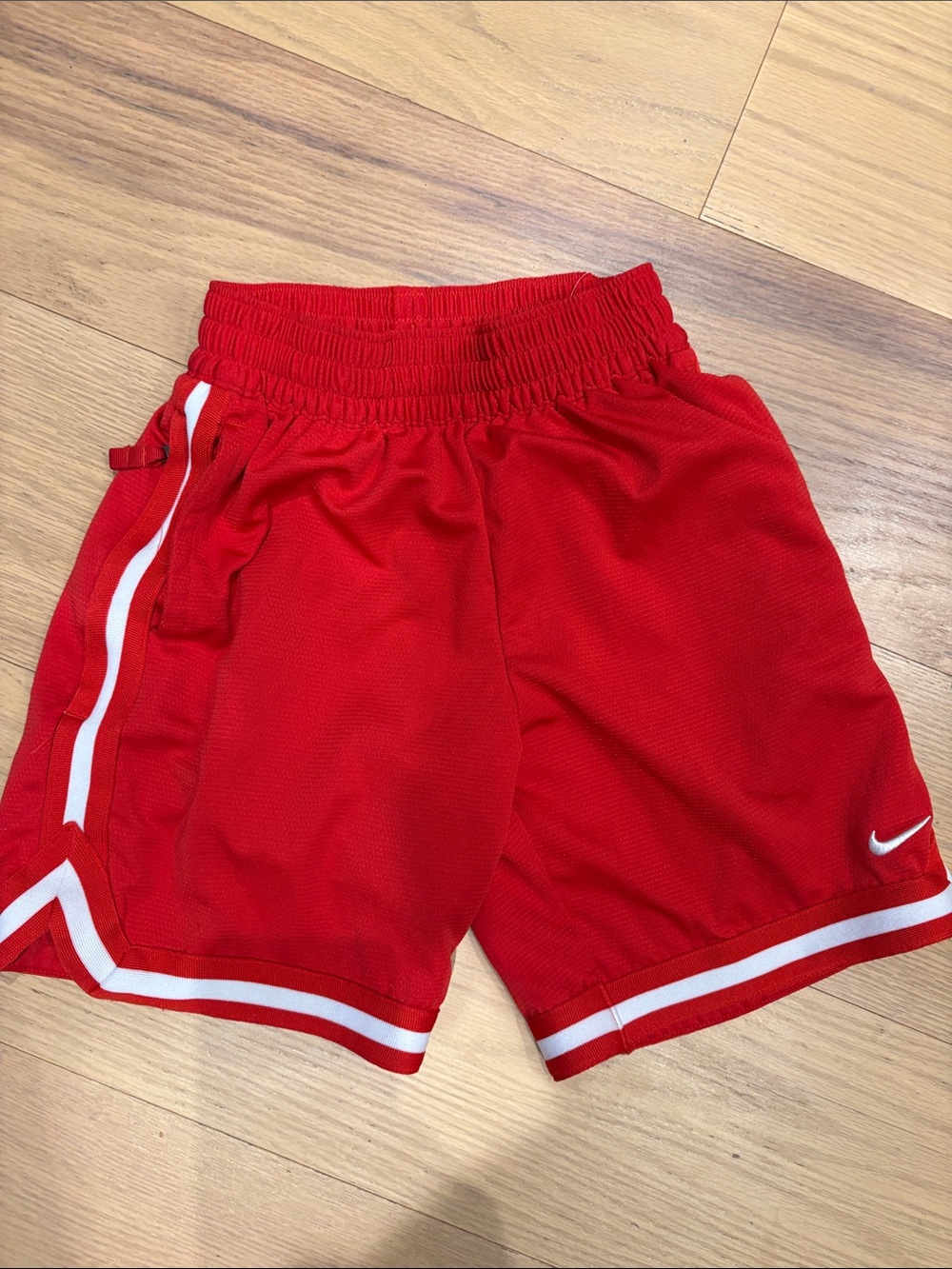 Nike Kids Red Shorts with White Trim
